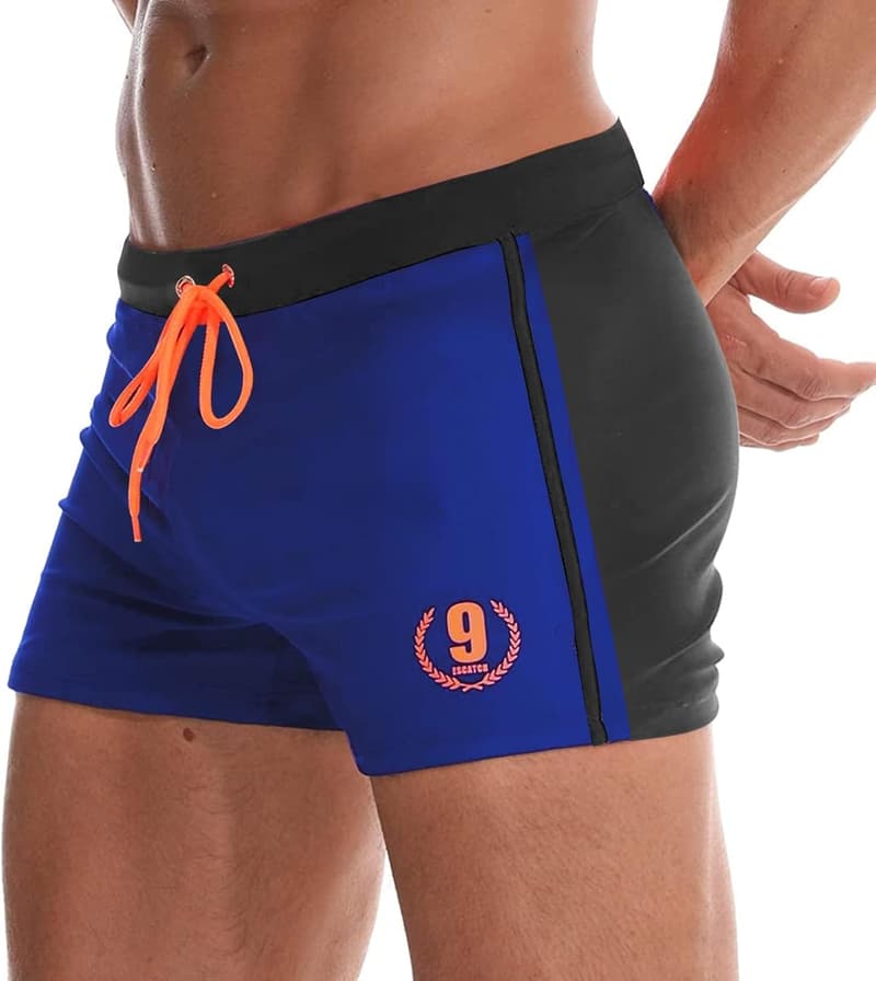 Herren Badeshorts mit Tunnelzug und UV-Schutz für Wassersport
