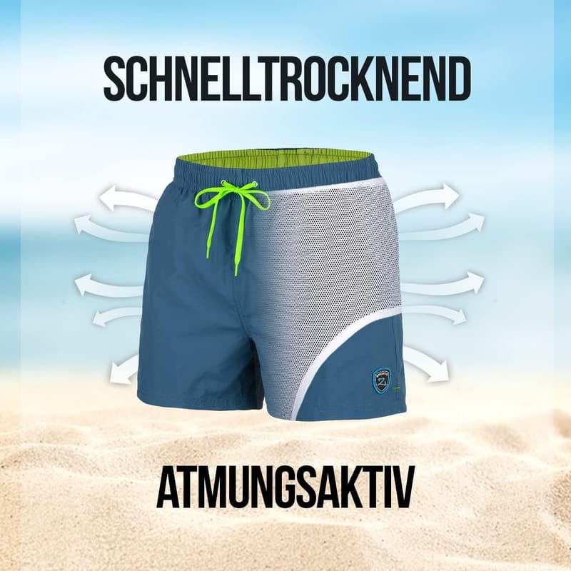 Schnelltrocknende Badehose für Herren, S-6XL, Made in EU