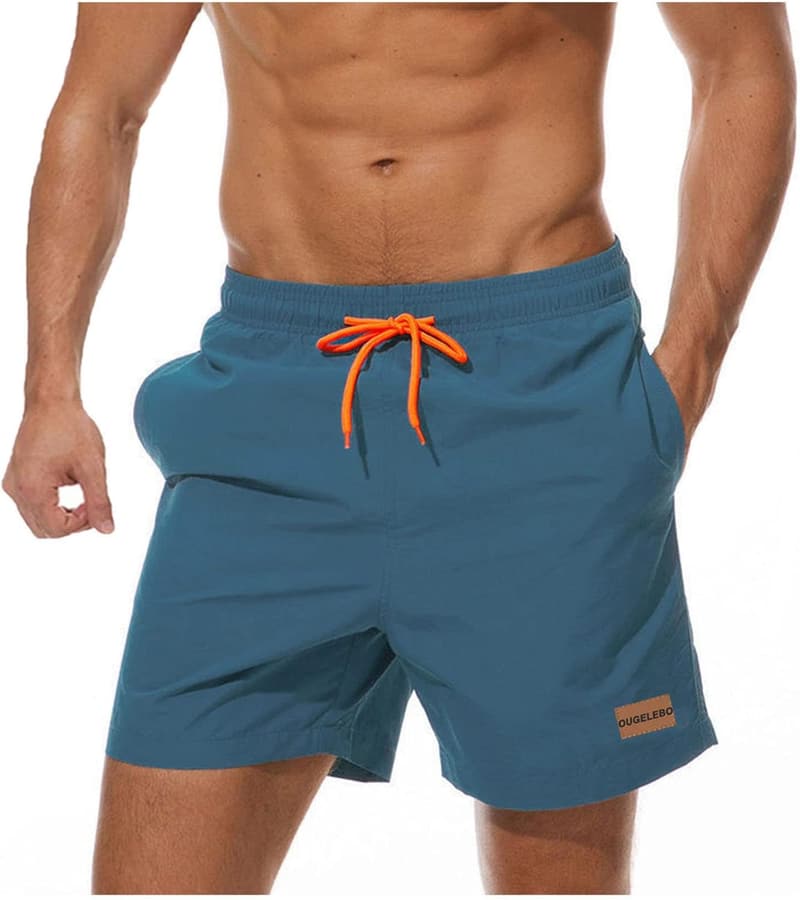 Schnelltrocknende Badeshorts für Herren mit Reißverschlusstasche