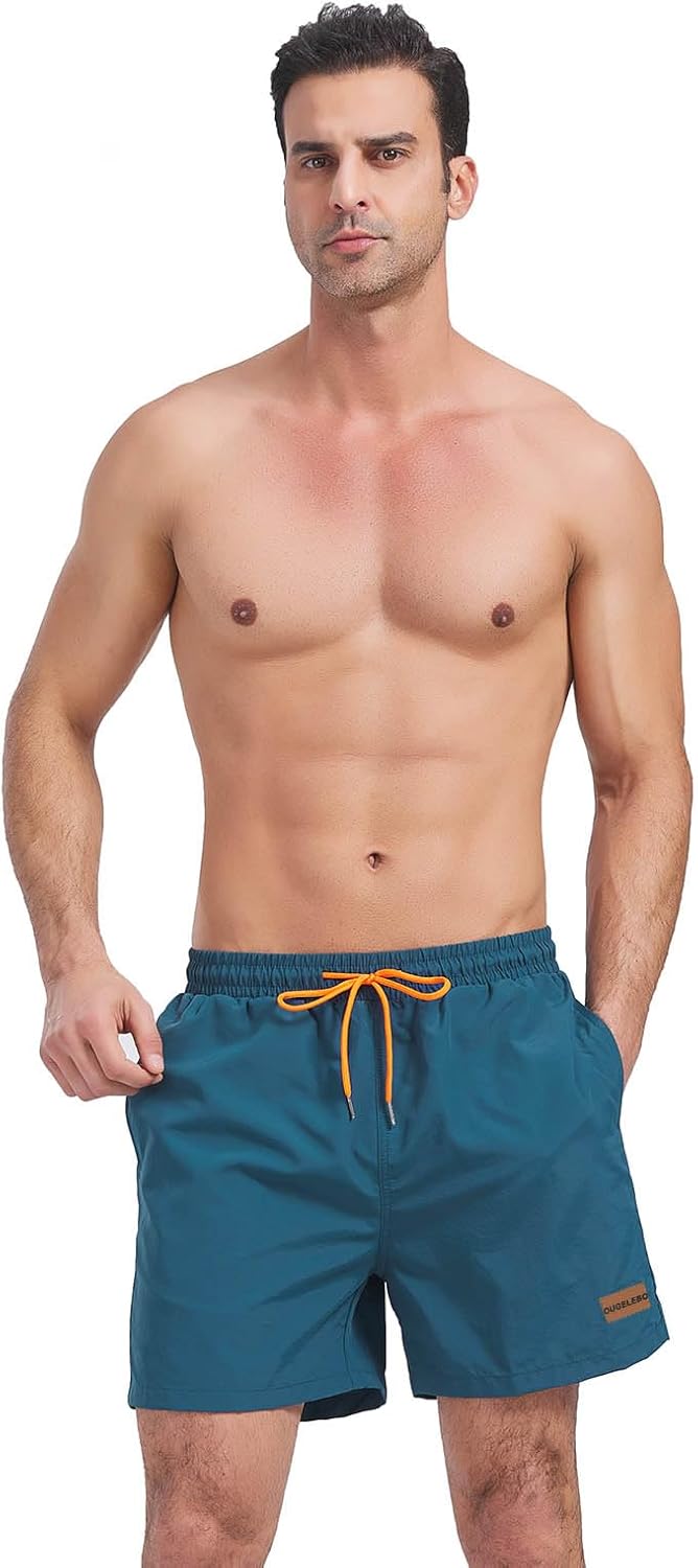 Schnelltrocknende Badeshorts für Herren mit Reißverschlusstasche