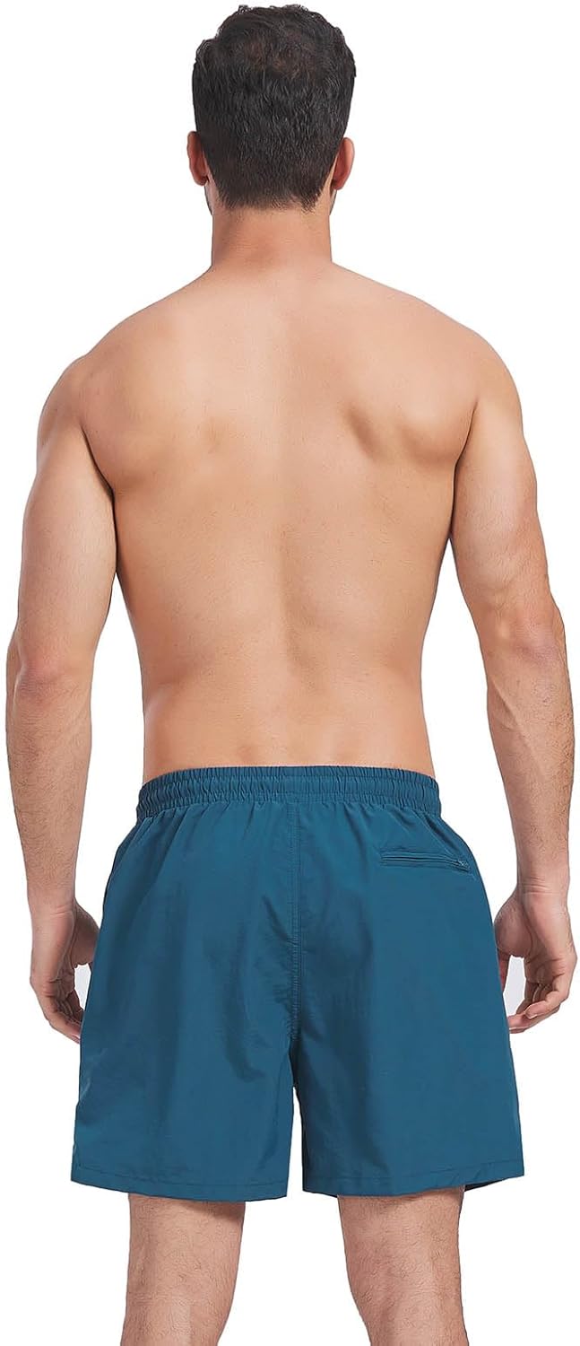 Schnelltrocknende Badeshorts für Herren mit Reißverschlusstasche