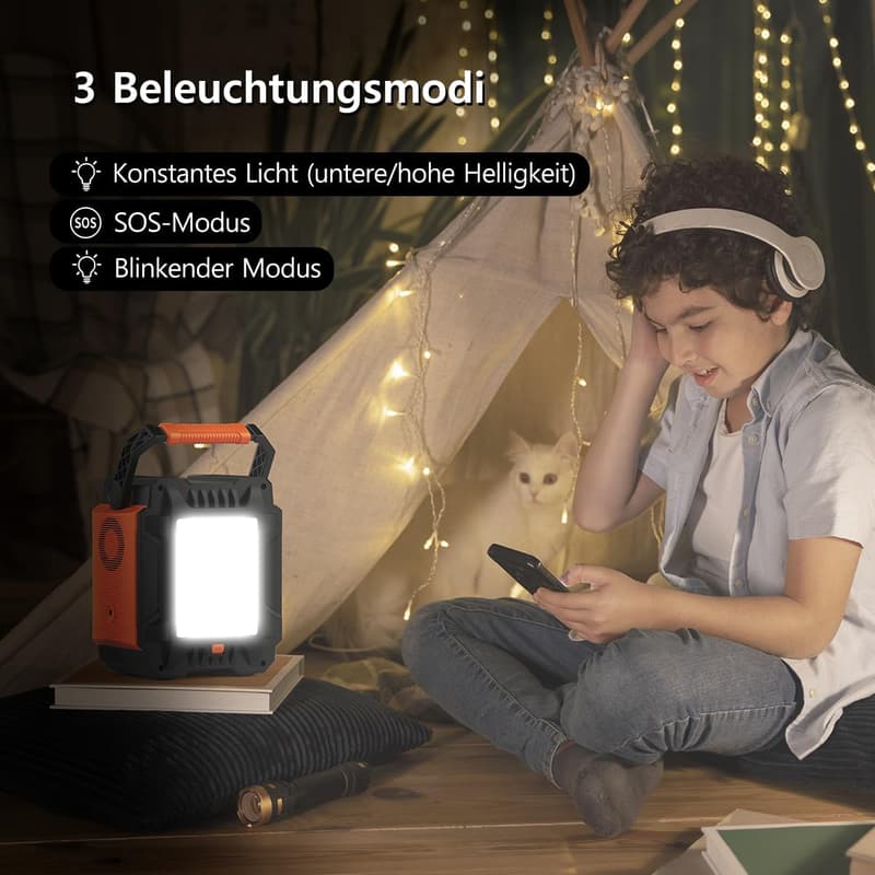 Tragbare Powerstation 172,8 Wh für Camping und Notstromversorgung