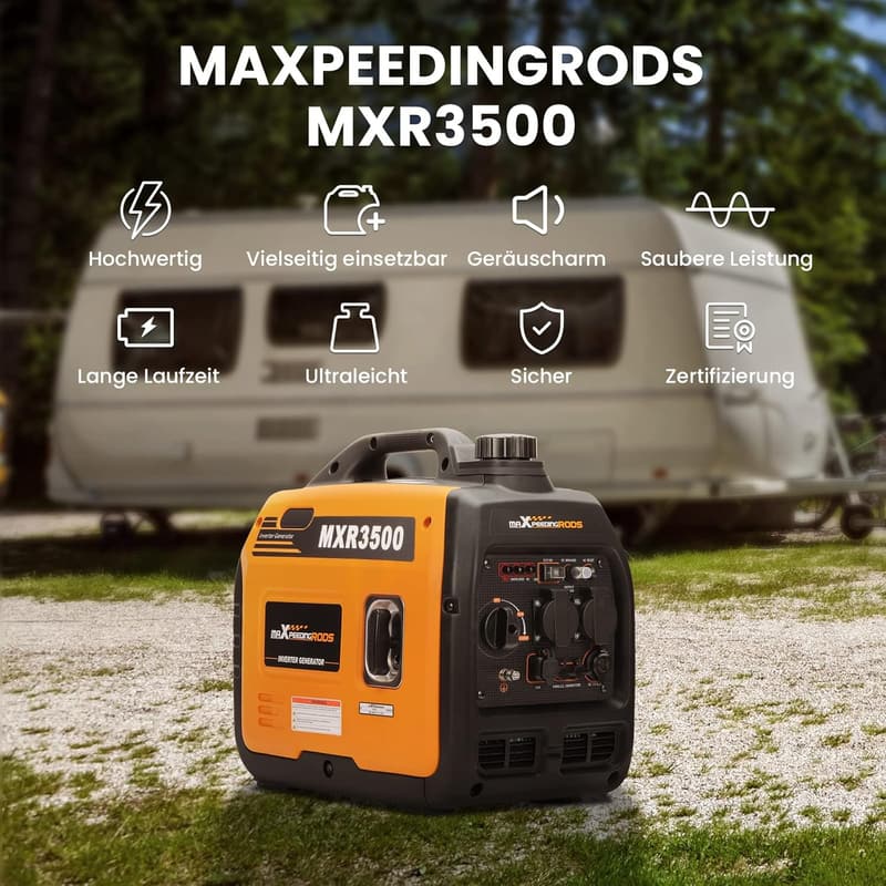 Superleiser 3300W Benzin-Invertergenerator mit USB und 230V für Camping und Baustelle