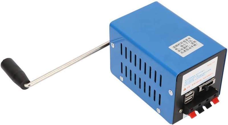 Tragbarer Handkurbel-Generator für Notstromversorgung im Freien