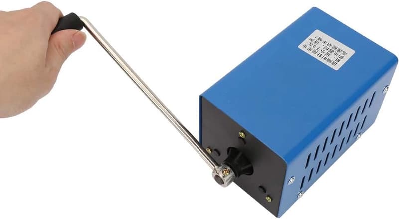 Tragbarer Handkurbel-Generator für Notstromversorgung im Freien