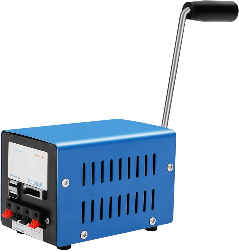 Tragbarer 20W Handkurbelgenerator für Camping und Notfälle