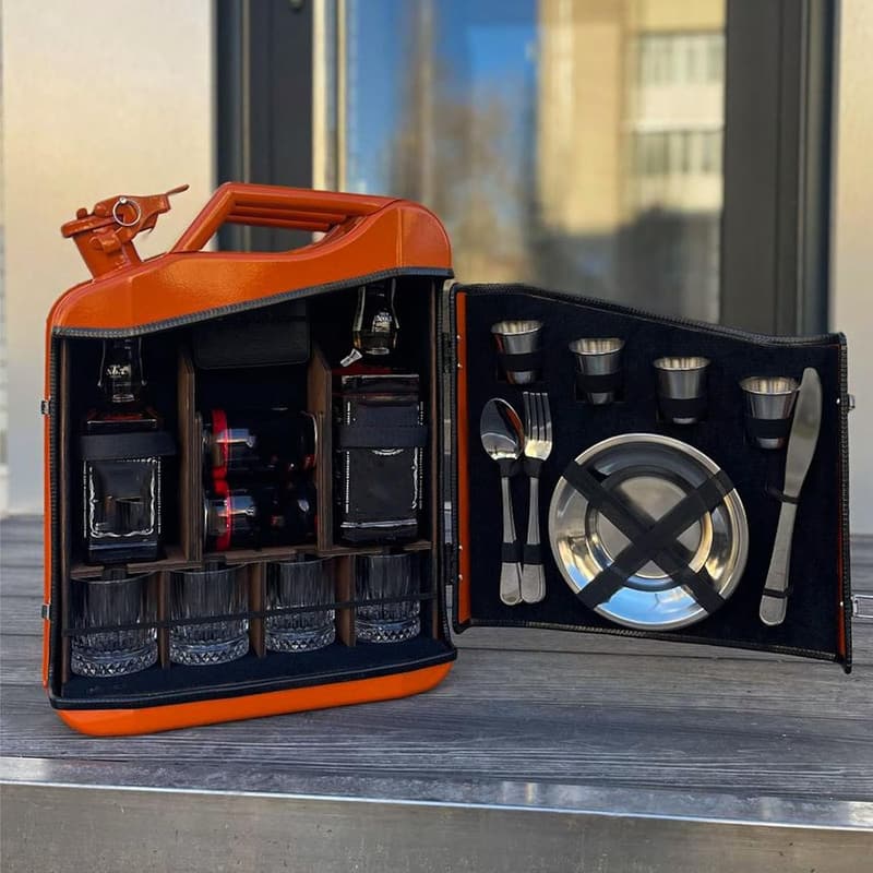 Personalisierter Mini-Whiskey-Kanister mit Gravur für Herren