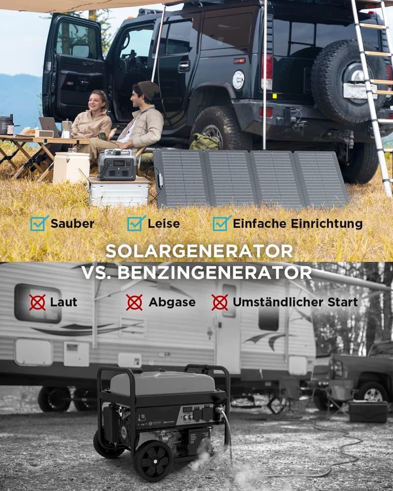 Tragbare Powerstation RIVER 2 MAX 512 Wh für Camping und Notstrom