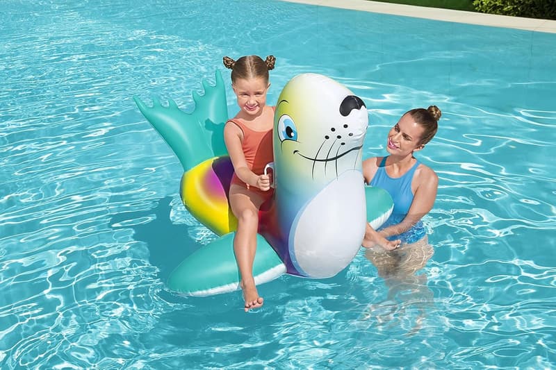 Bestway Flash N' Slaph Seal Schwimmtier 157 x 114 cm für Kinder