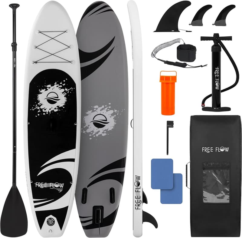 Aufblasbares Stand Up Paddle Board für Erwachsene und Jugendliche, rutschfestes Design, 158,8 kg Belastbarkeit.