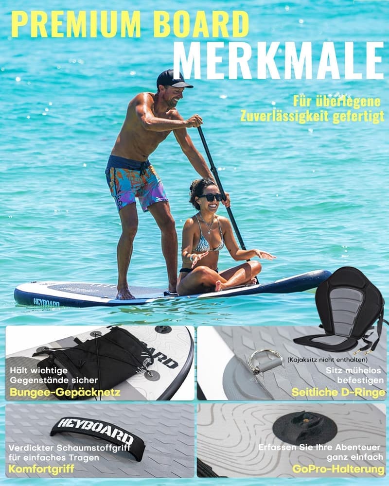 Aufblasbares SUP Board 320x81cm mit Zubehörset für Wassersport