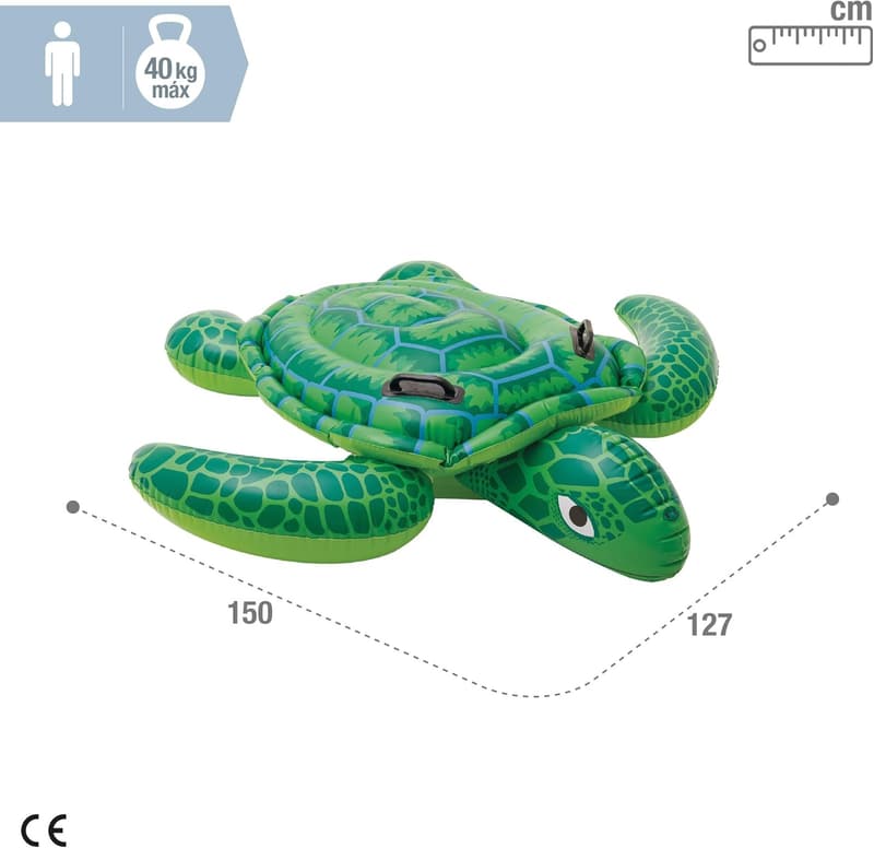 Aufblasbarer Sea Turtle Reittier für Kinder – 335 x 335 cm