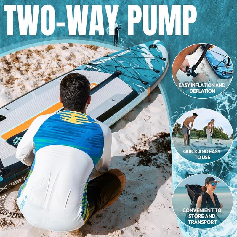 Aufblasbares Stand-Up Paddle Board 350 cm für Erwachsene mit Zubehörset