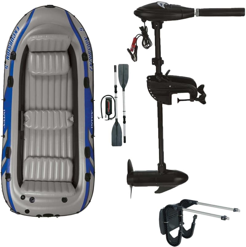 Intex Schlauchboot Set mit Außenbordmotor für 5 Personen