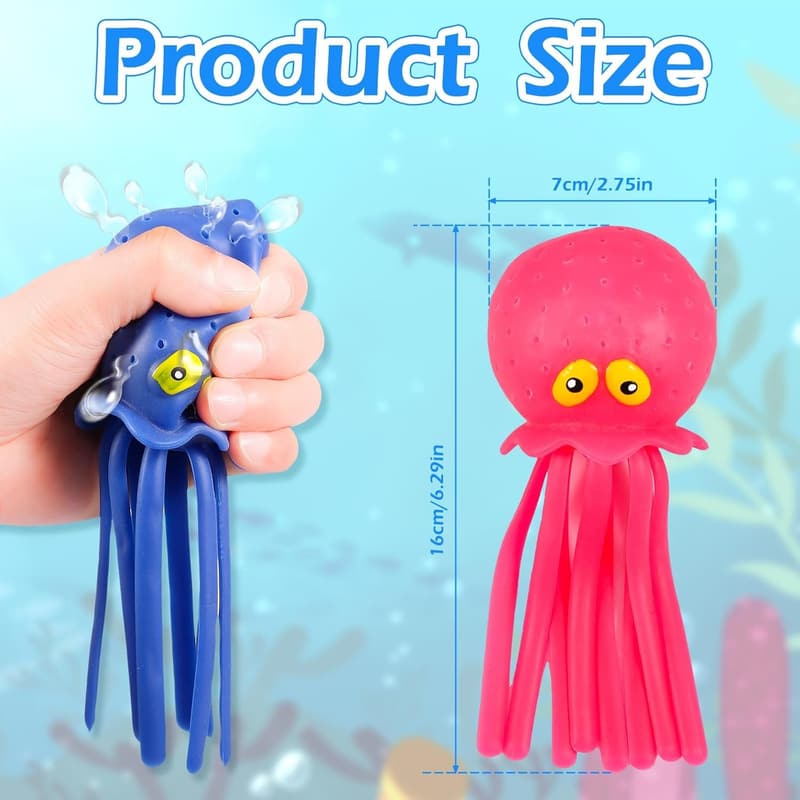 Oktopus Wasserbomben Set aus Gummi für Kinder ab 3 Jahren