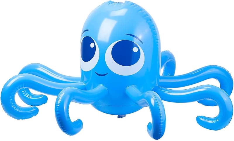 Aufblasbarer Oktopus mit Wassersprinkler für Kinder im Garten