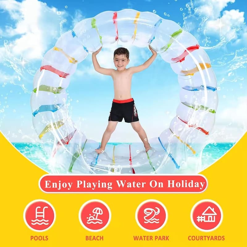 Aufblasbarer Wasserrad-Schwimmer 120 cm für Kinder und Erwachsene