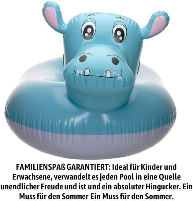 XXL Nilpferd-Luftmatratze – Lustiges Poolspielzeug für den Sommer