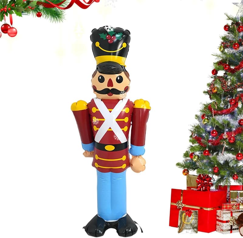 Aufblasbarer Weihnachtsmann und Lebkuchenmann aus PVC für Gartendecor
