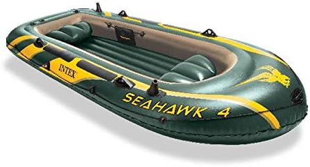 Intex Seahawk 4 Schlauchboot Set - 4-teilig - 351 x 145 x 48 cm - Grün