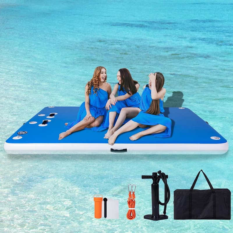 Aufblasbares Dock für Pool und Strand, rutschfeste Plattform, 1,5 m bis 3,6 m