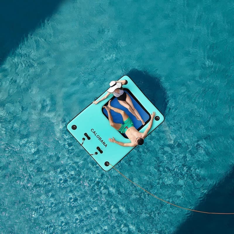 Aufblasbares Schwimmdock für Erwachsene mit abnehmbarer Leiter