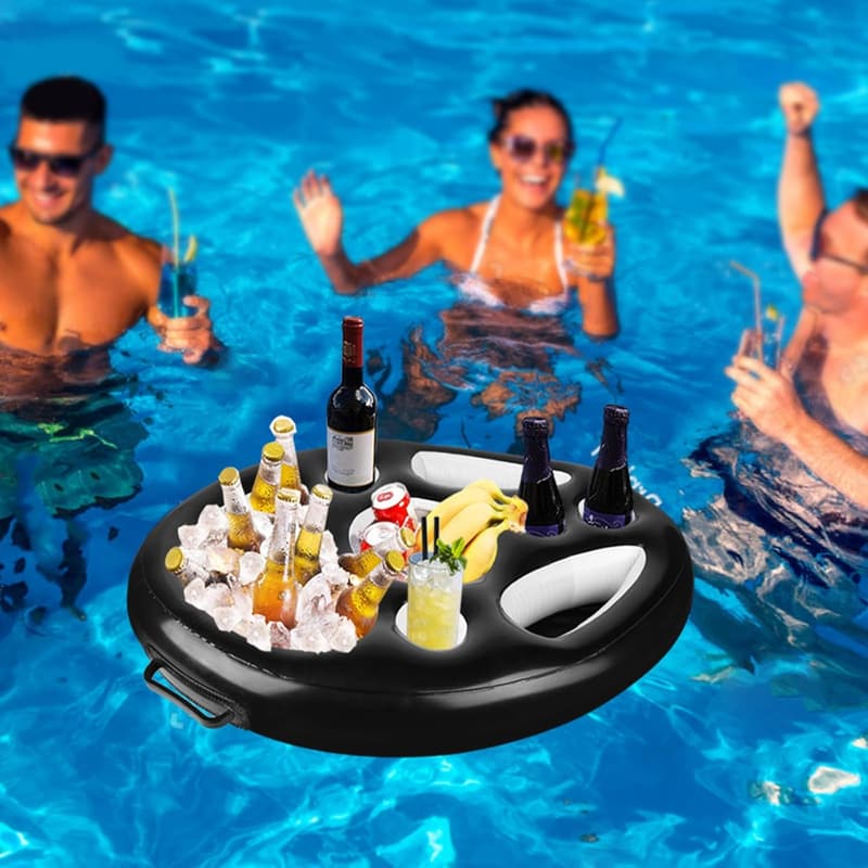 Aufblasbarer Getränkehalter für den Pool – Mehrfarbig, 8 Öffnungen