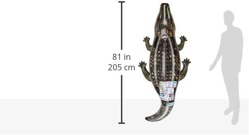 Aufblasbares Alligator-Reittier aus Vinyl, 170x86 cm