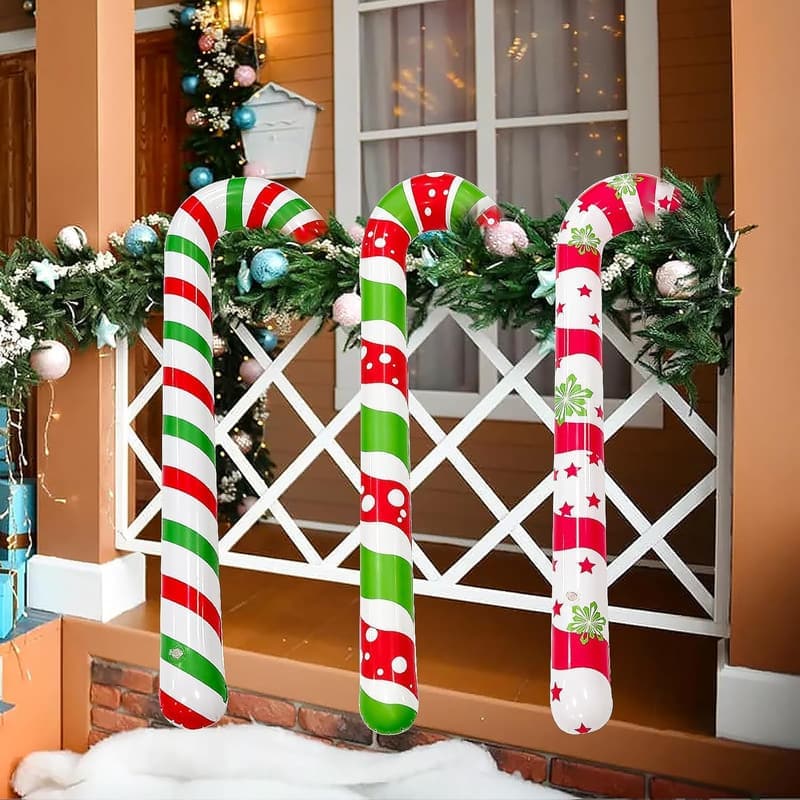Jumbo-Zuckerstangen (87 cm) für weihnachtliche Außendekoration