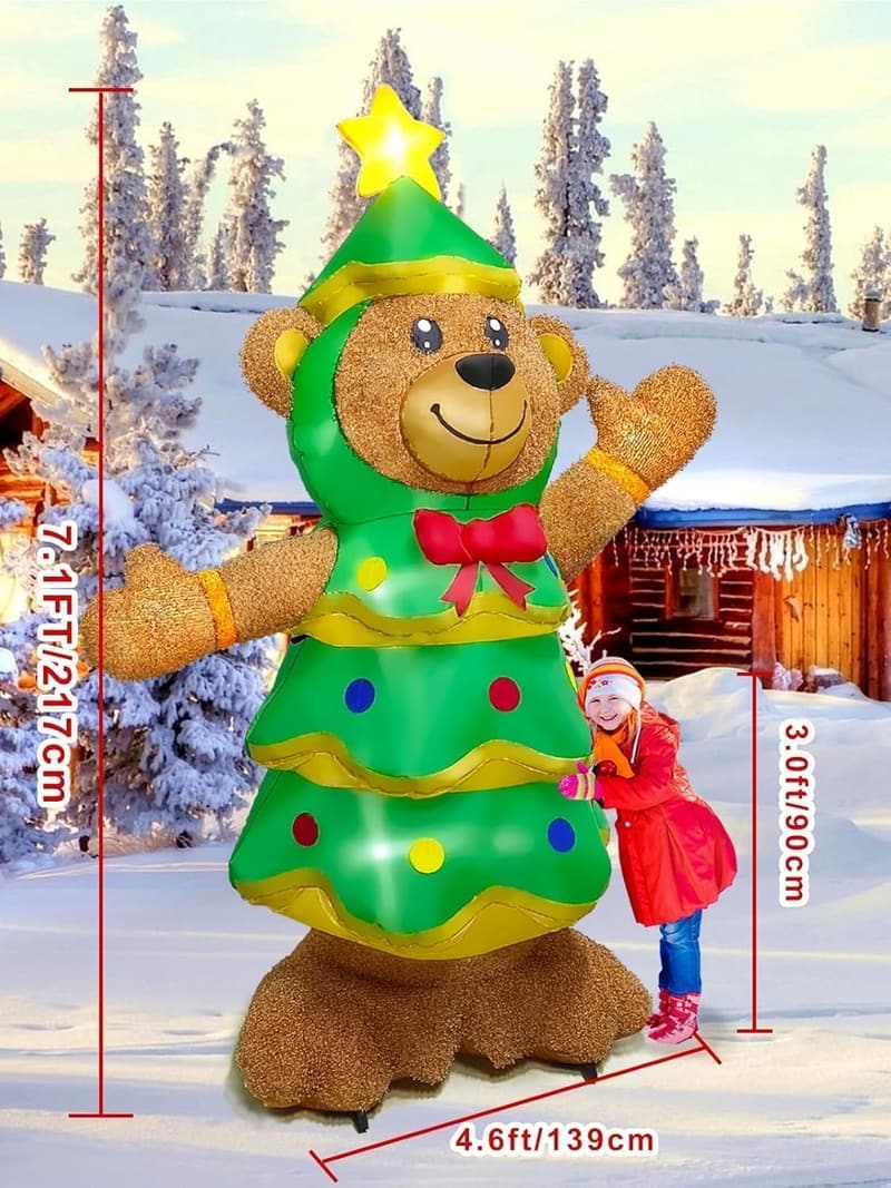 Aufblasbarer Weihnachtsmann für Garten-Dekoration 7.1FT