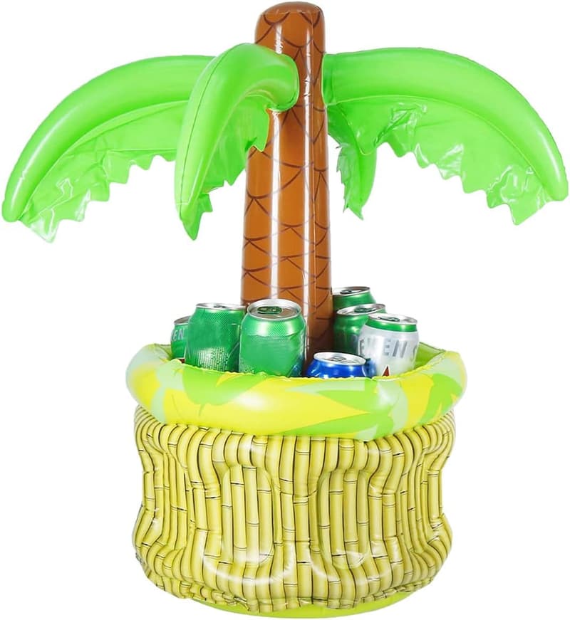 Aufblasbare Palme 68 cm – Getränkekühler für Gartenpartys und Strand