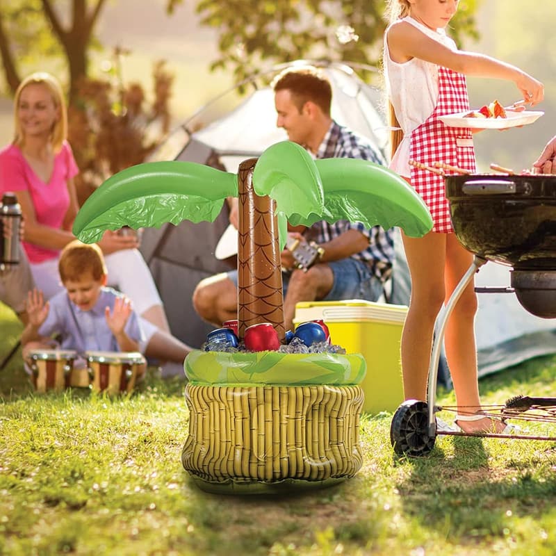 Aufblasbare Palme 68 cm – Getränkekühler für Gartenpartys und Strand