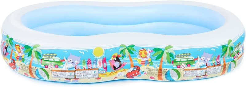 Aufblasbarer Sparpool Paradise aus Vinyl, 262x160x46 cm