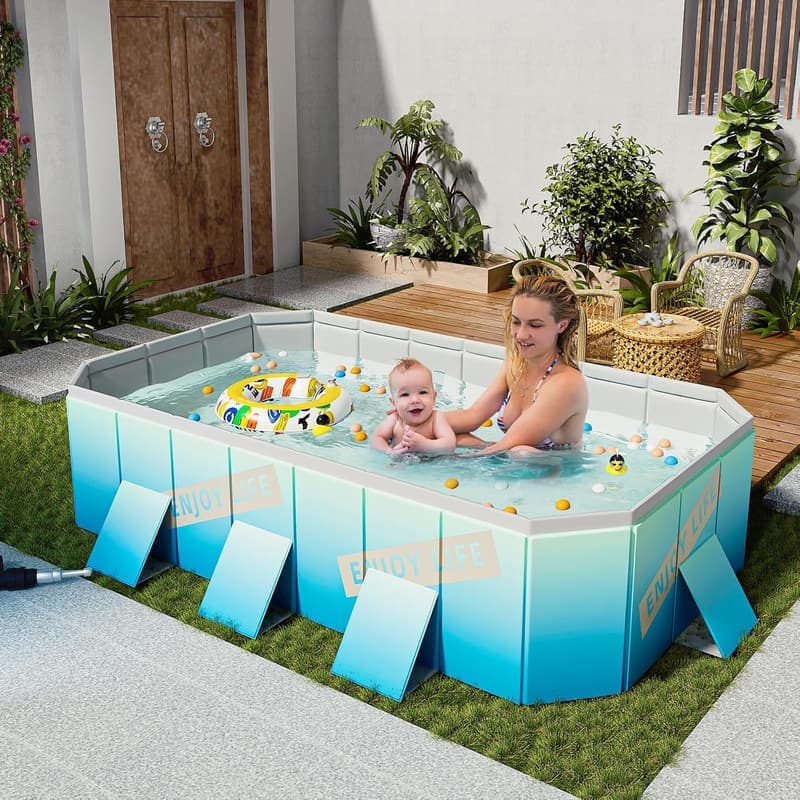 Ergocar Schwimmbad ohne Aufblasen – Ideal für Familien und Kinder
