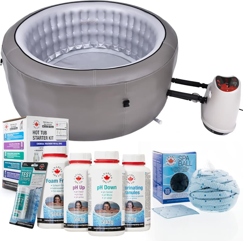 Aufblasbares Grand Rapids Hot Tub Poolset mit Wasserpflege-Startset