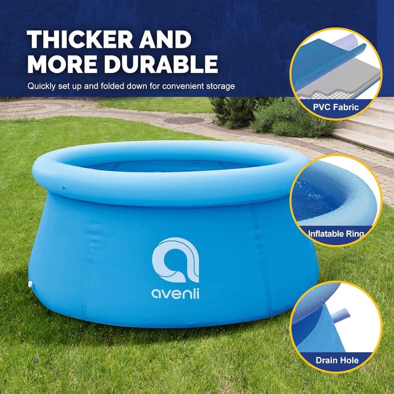 Aufblasbarer Easy Set Pool 180 x 73 cm für den Sommerspaß