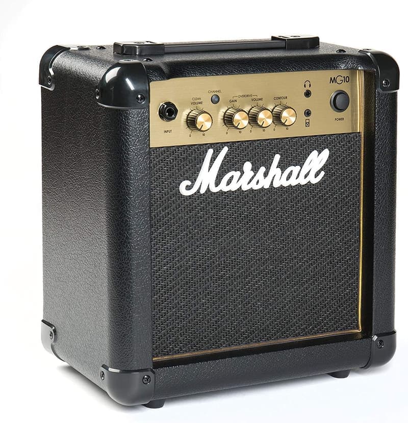 Marshall MG10G E-Gitarren-Übungsverstärker – Schwarz und Gold