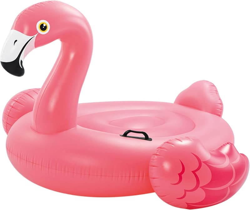 Aufblasbares Reittier Flamingo aus Vinyl, 147x140x94 cm