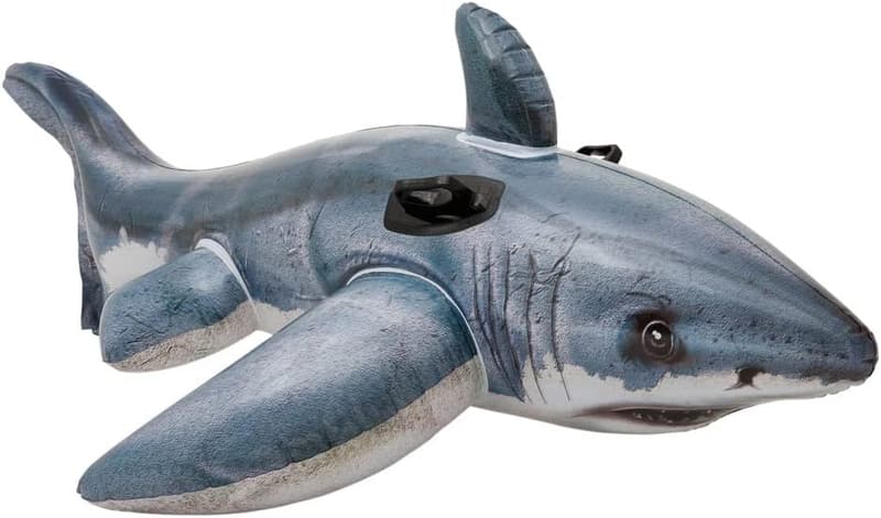Intex Aufblasbarer Haifisch-Ride-On für Kinder - 173 x 107 cm