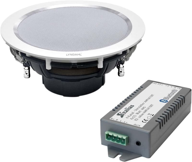Bluetooth-Deckenlautsprecher-Set CS195ST mit Verstärker AMP4X15BT