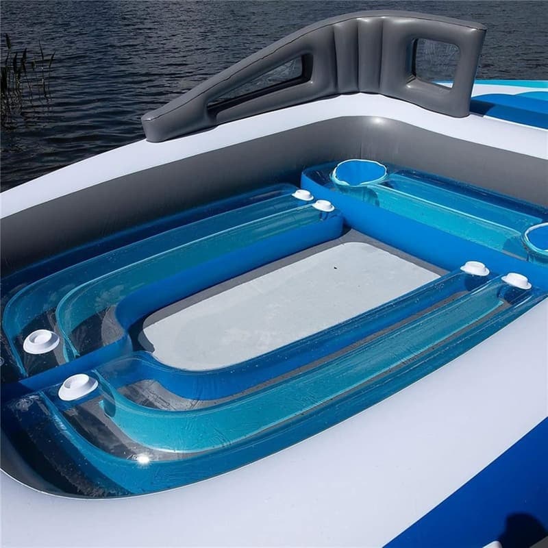 Aufblasbares Wasser-Piratenboot für 4-6 Personen, PVC, 400x210x120 cm
