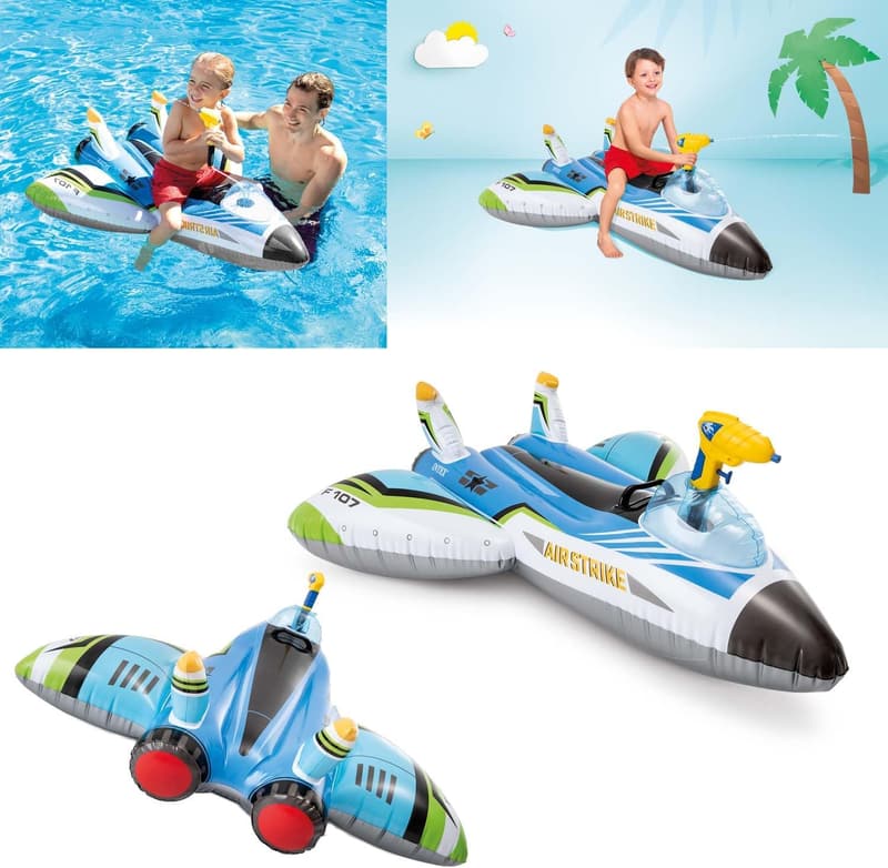 Aufblasbares Flugzeug mit Wasserpistole für den Sommer, 117 cm