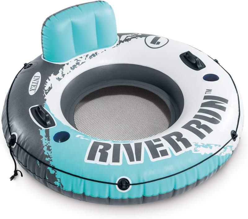 Intex 58837EP River Run 2 Schwimmende Lounge für 2 Personen mit Getränkehaltern