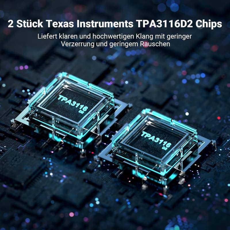 Fosi Audio BT20A Mini Hifi Bluetooth Verstärker 200W mit TPA3116 Chip