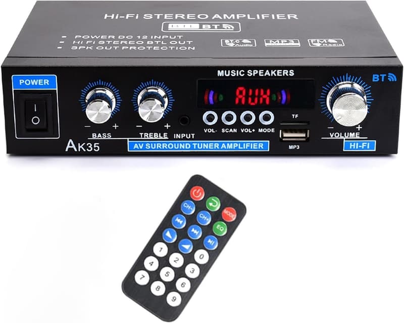WOOPKER AK35 Bluetooth HiFi Mini-Verstärker für Heimkino
