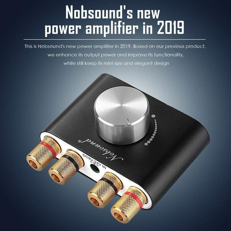 Nobsound Mini Bluetooth 5.0 HiFi Stereo Verstärker 50W×2 schwarz