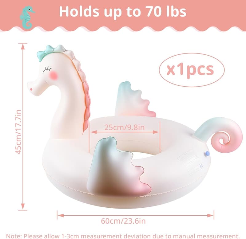Aufblasbarer Schwimmring für Kinder aus PVC – ideal für Strand und Pool