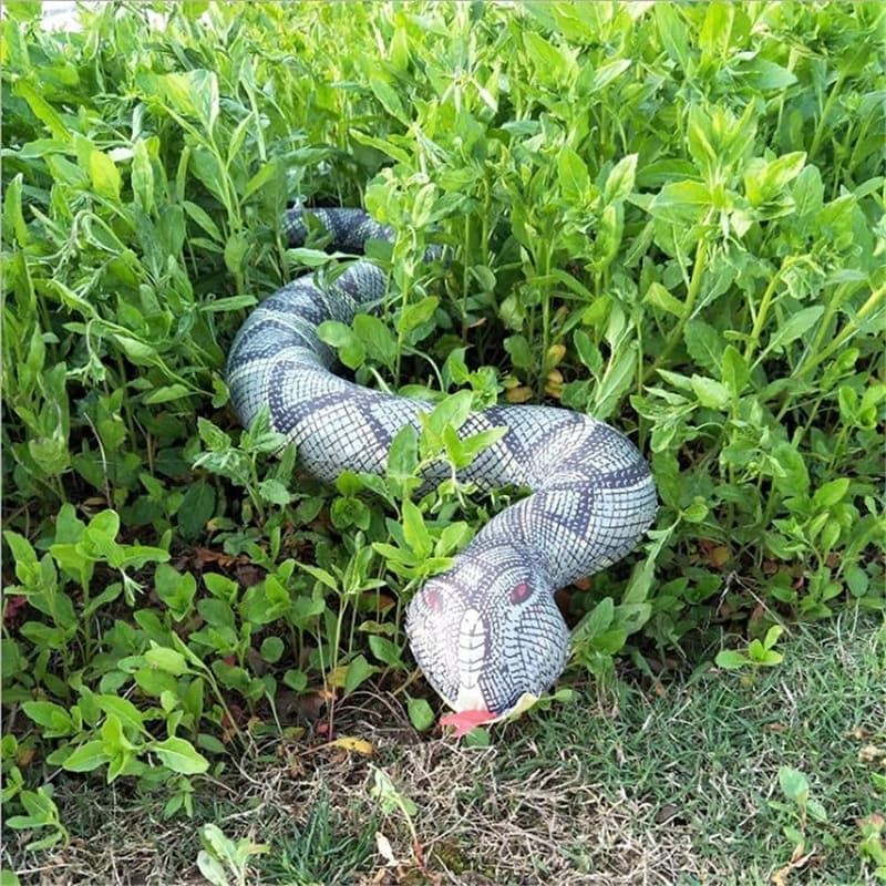 Aufblasbare PVC-Schlange für Garten-Deko und Tierabwehr