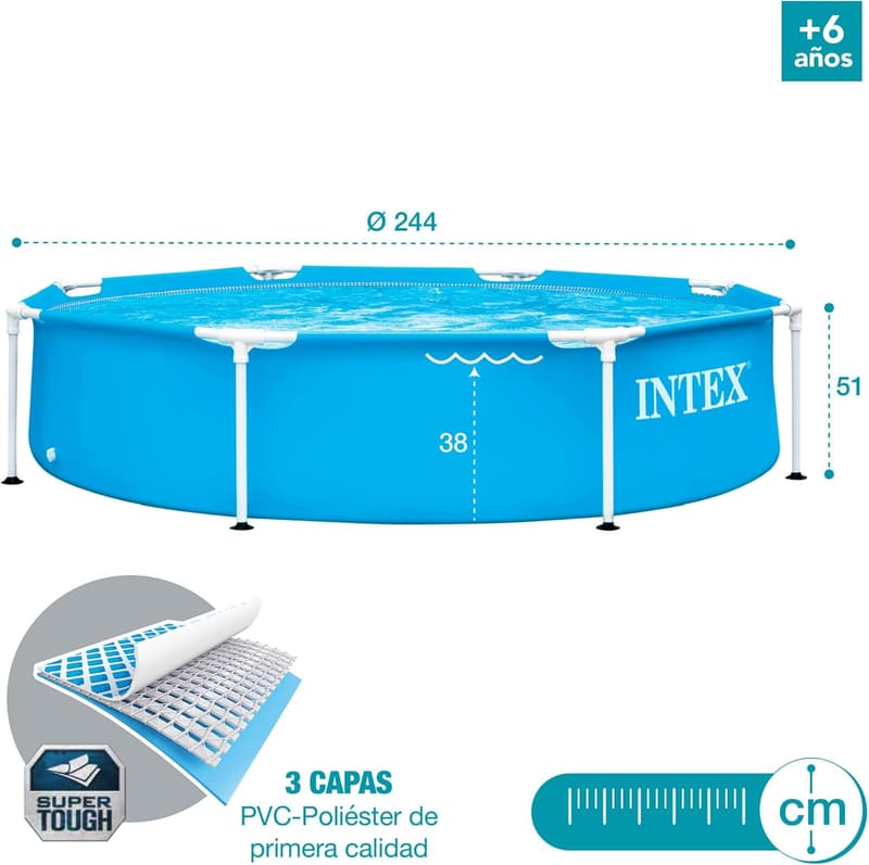 Intex 8FT x 20IN Metallrahmen Schwimmbecken