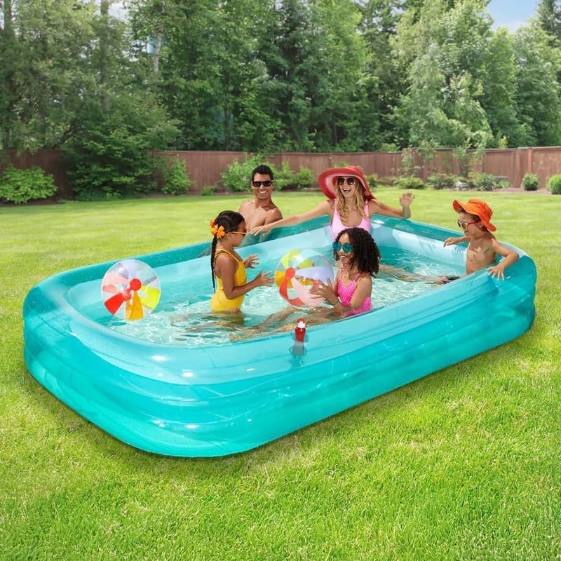 Family Aufblasbarer Pool 3,0 m - Transparente Lagoon Blue Ausführung